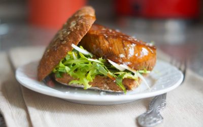 Hereford Entrecôte Steak Dry-Aged Sandwich with honey marinade